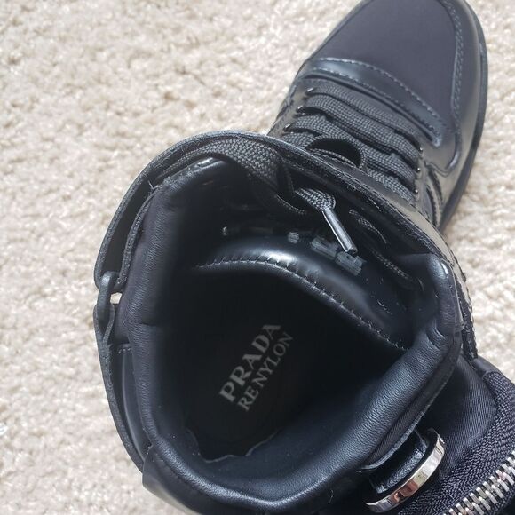 Adidas for PRADA Re-nylon Forum High top Black Sneakers UNISEX NWT Limit… - Picture 14 of 16